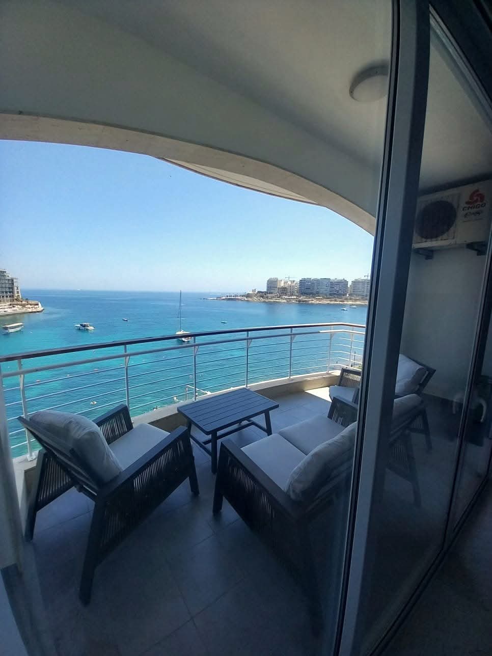 St. Julians – Modern Seafront Apartment with Spectacular Views – €2750/month – property photo