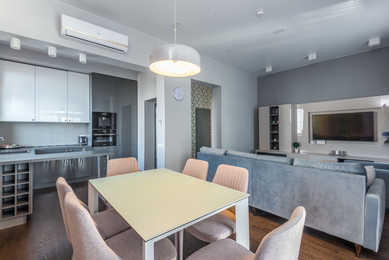 furnished vs unfurnished in Malta - furnished open plan apartment