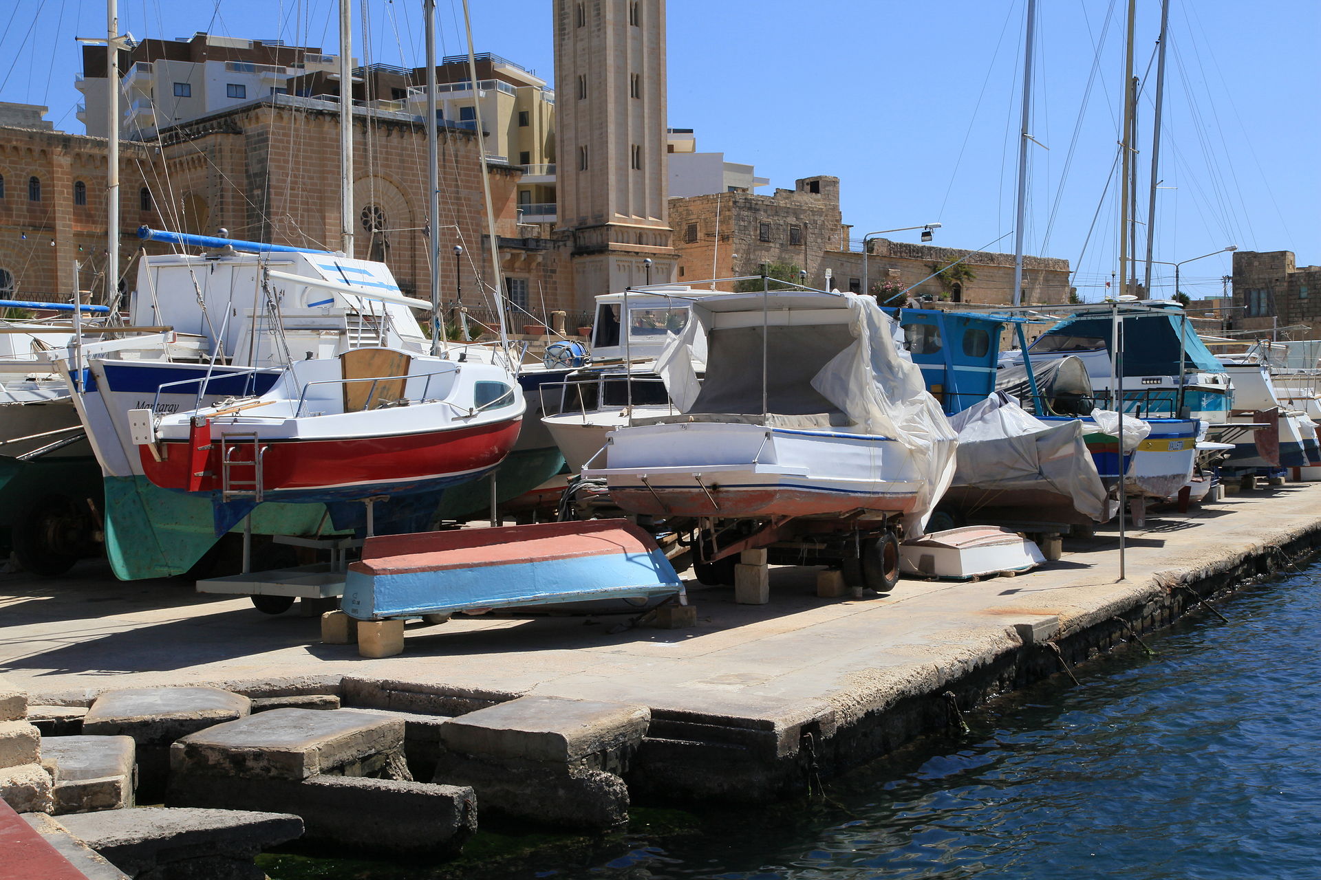 Marsaskala vs Mellieha - Marsaskala bay and promenade