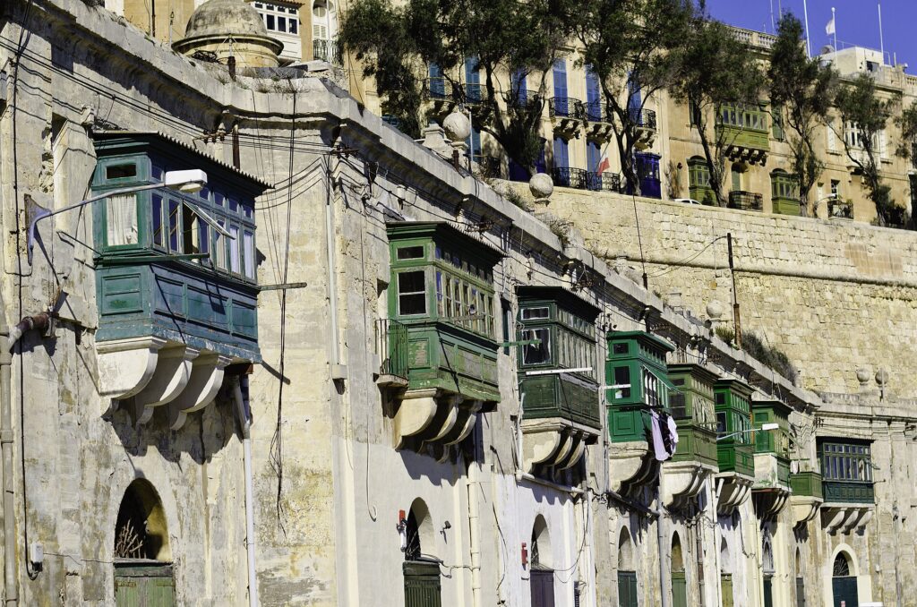 rent out your property in Malta - traditional Maltese balconies