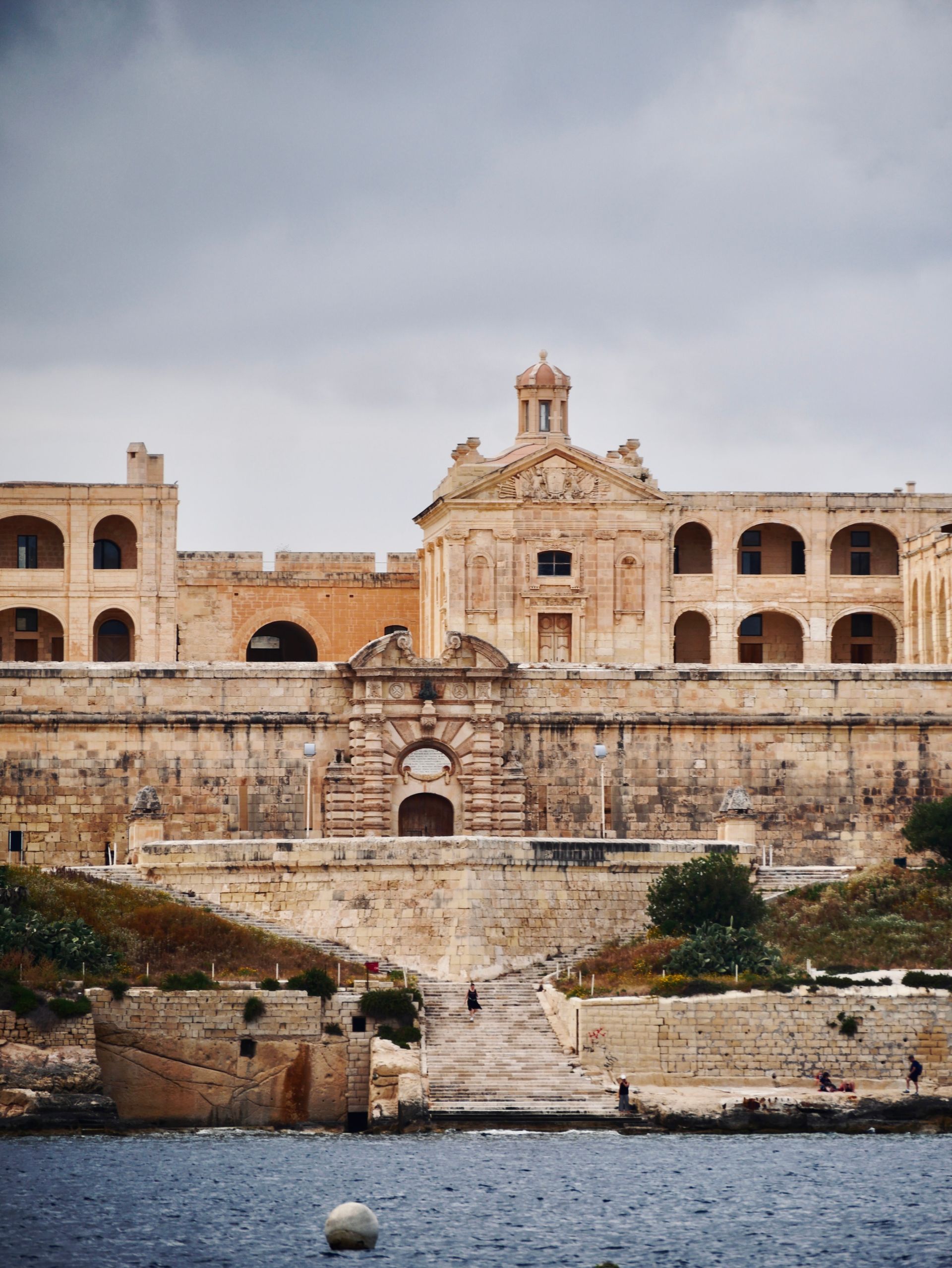 View of Fort Manoel across the water from Ta’ Xbiex, Malta