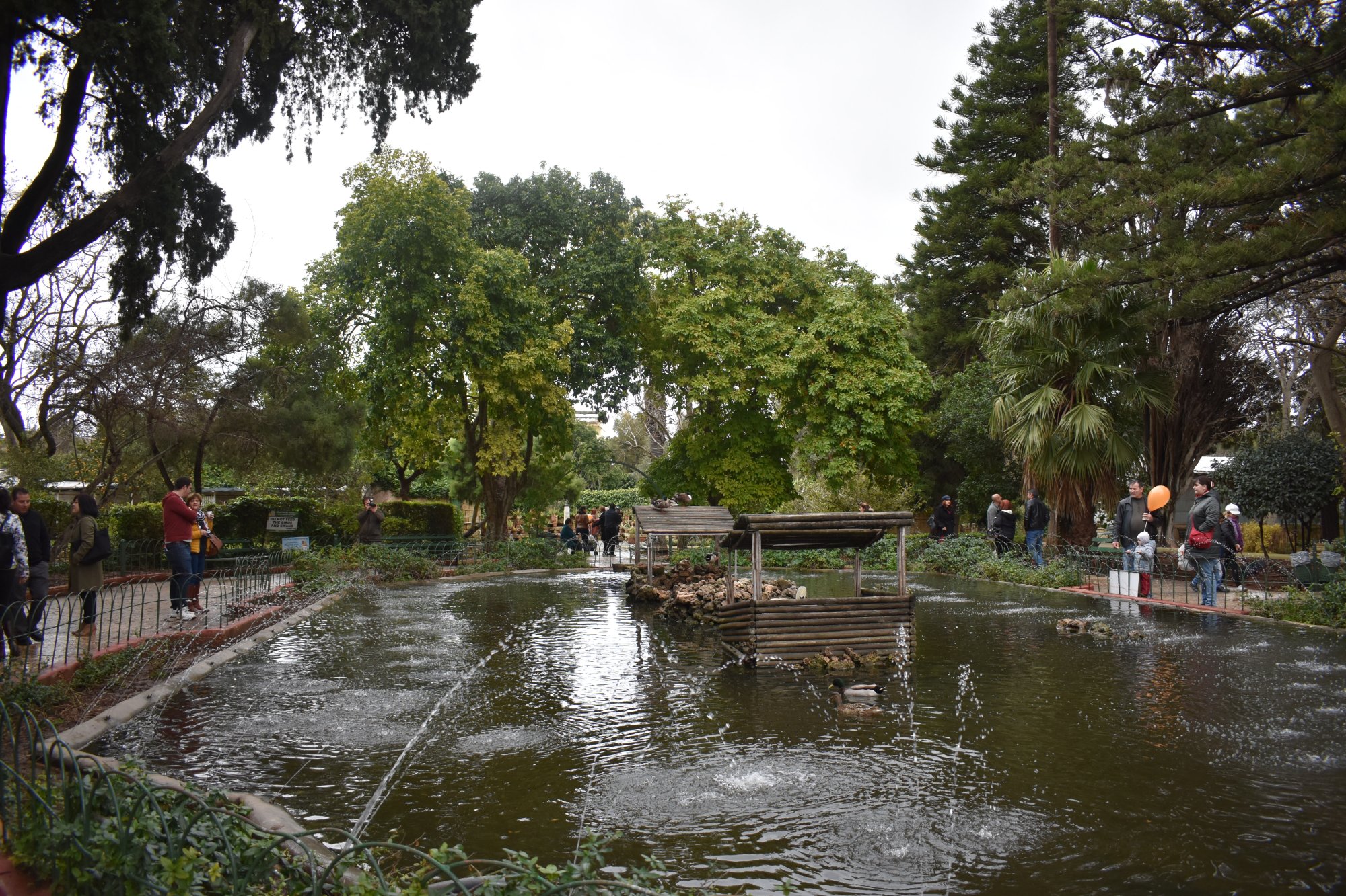 Pond and gardens at San Anton Gardens, Attard