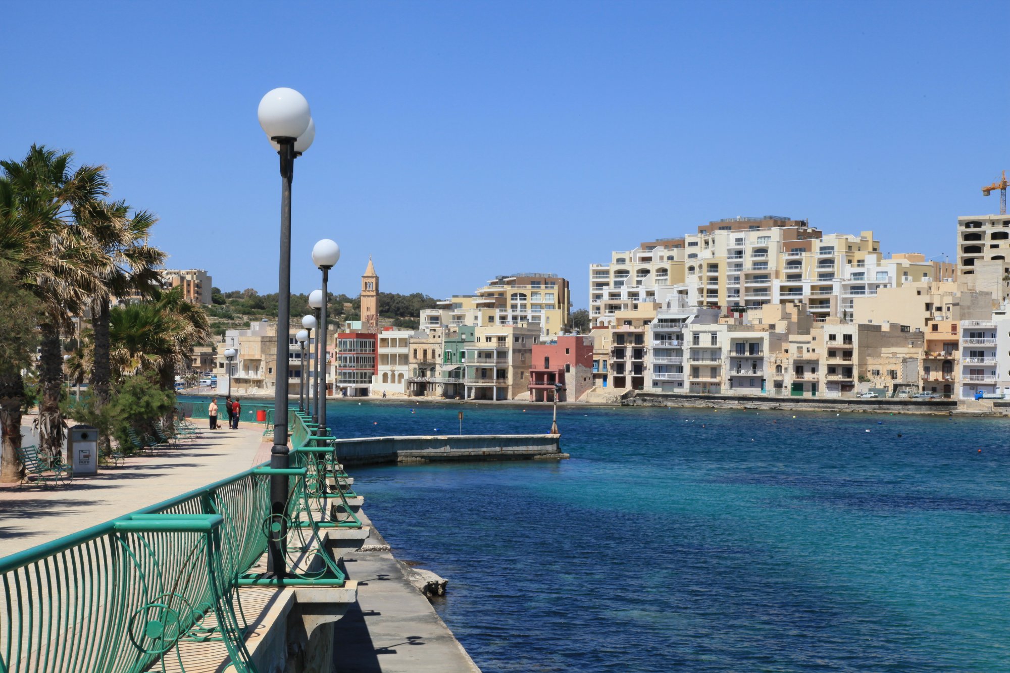 Seafront promenade along Marsaskala Bay