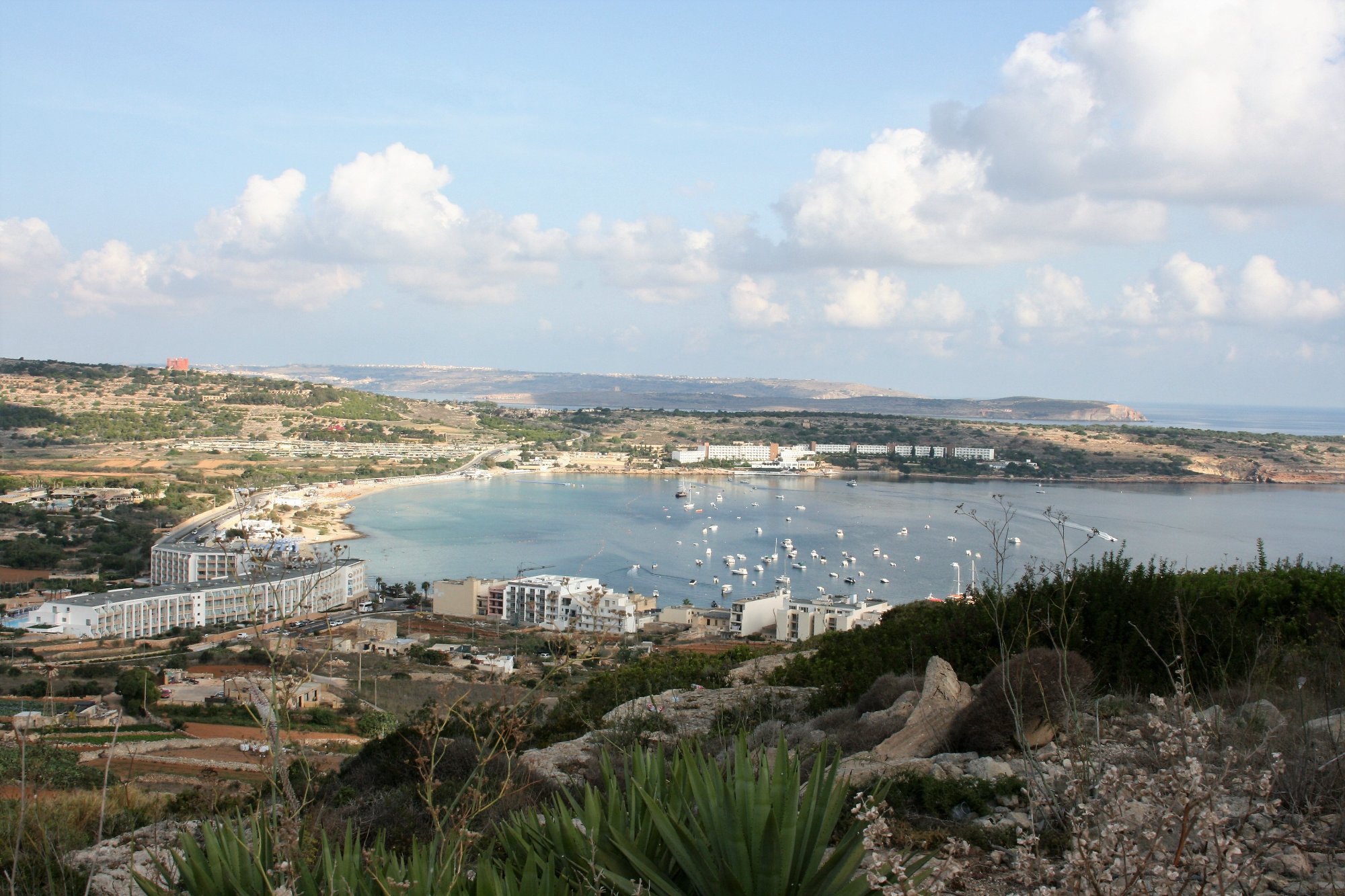Mellieħa Bay and the northern coast of Malta