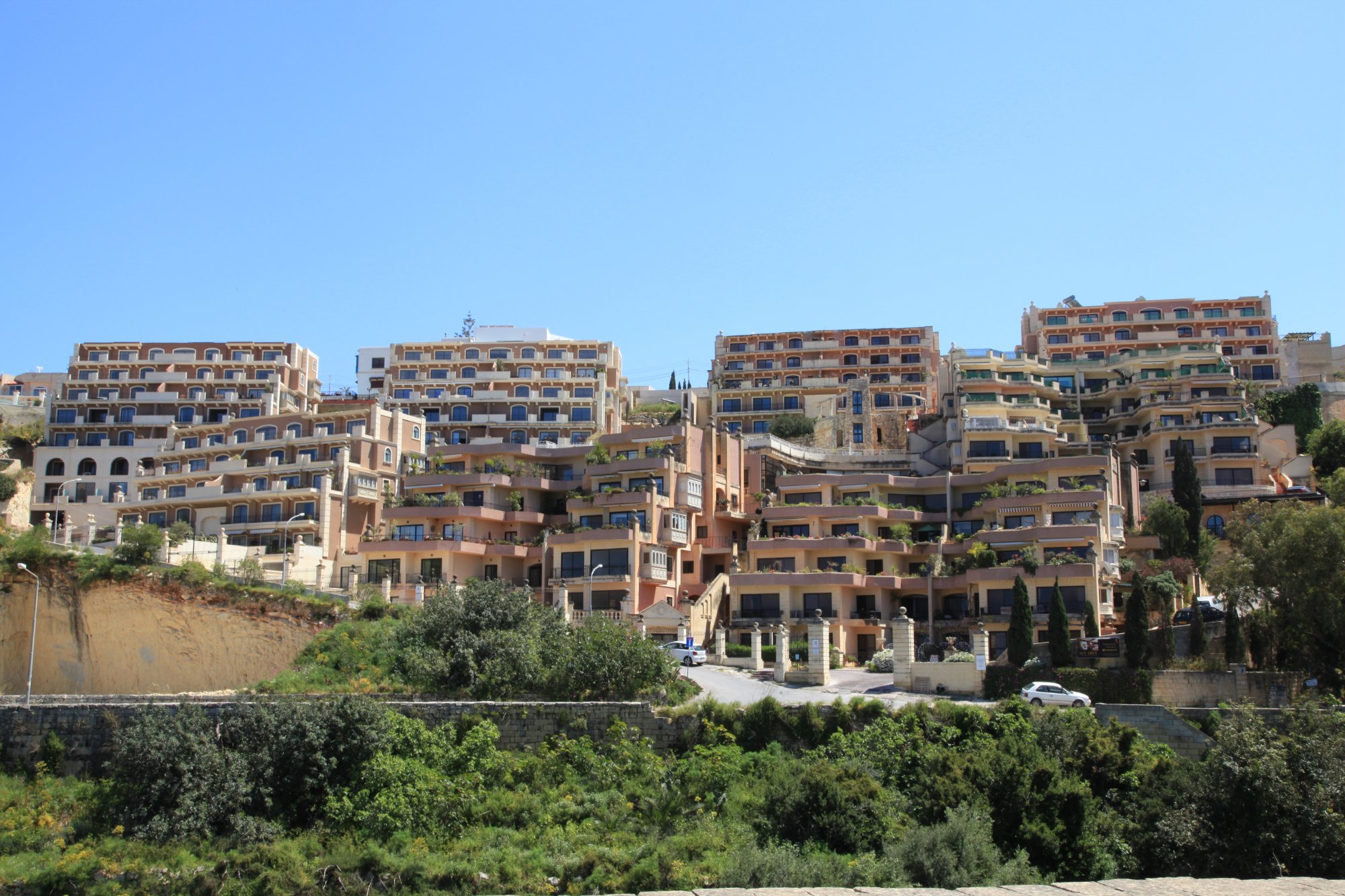 Hillside homes in Swieqi, Malta