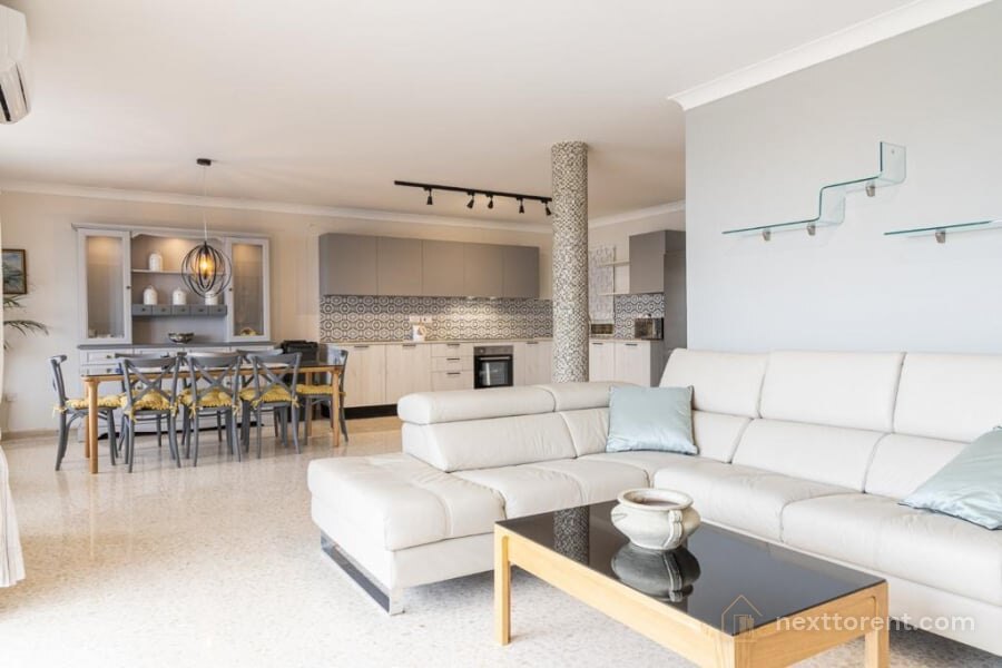 Qawra – Seafront 3 Bedroom Apartment with a Large Sea-View Terrace | €1,600/month – property photo