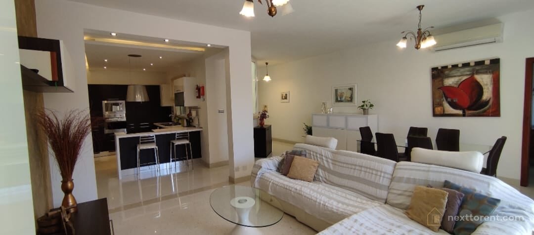 Swatar – Spacious 3 Bedroom Apartment with Open-Plan Living and Boxroom | €1,850/month – property photo